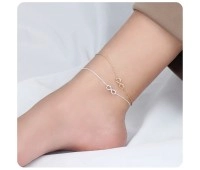 Infinity Gold Plated Silver Anklet ANK-321-GP